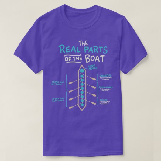 De eigenlijke delen van de bootmunteenheid t-shirt (Design voorkant)