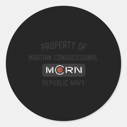 De eigenschap Expanse van MCRN Ronde Sticker (Voorkant)