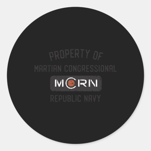 De eigenschap Expanse van MCRN Ronde Sticker (Voorkant)
