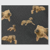 De eigenwijze Airedale-cadeaupapier Cadeaupapier (Vlak)