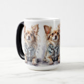 De eigenzinnige Dog Log Mok"Pootjes & slokjes Magische Mok (Voorkant links)