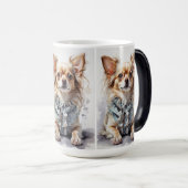 De eigenzinnige Dog Log Mok"Pootjes & slokjes Magische Mok (Voorkant rechts)