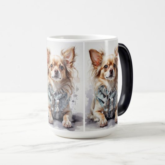 De eigenzinnige Dog Log Mok"Pootjes & slokjes Magische Mok (Voorkant rechts)