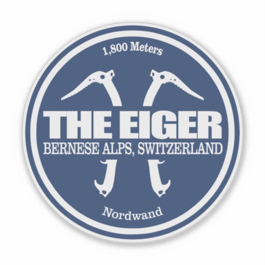 De Eiger (assen 2) Sticker (Voorkant)