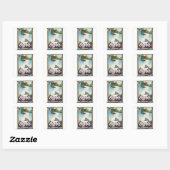 De Eiger Berg,Zwitserland reisposter Vierkante Sticker (Vel)