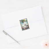 De Eiger Berg,Zwitserland reisposter Vierkante Sticker (Envelop)