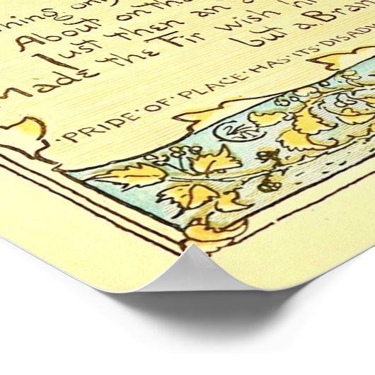 De eik en het riet Walter Crane Poster (Hoek)