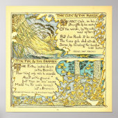 De eik en het riet Walter Crane Poster (Voorkant)