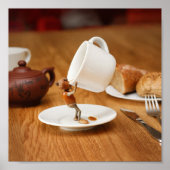 De eikel drink je koffie poster (Voorkant)