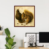 DE EIKELHORNTJE MET NOTEN POSTER (Thuiskantoor)