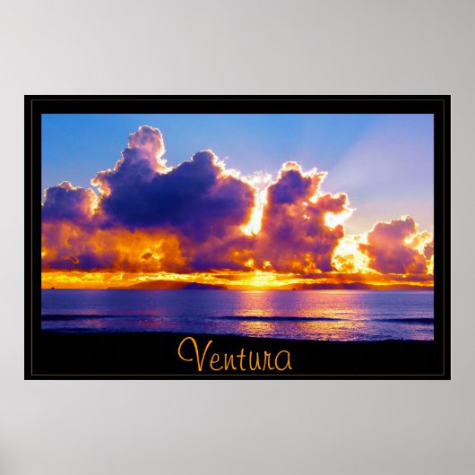 De eilanden blauw poster (Voorkant)