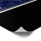 De eilanden Hawaii van de Ruimtesatellietkaart Poster (Hoek)