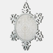 De eilanden Scilly en Cornwall Tin Sneeuwvlok Ornament (Rechts)