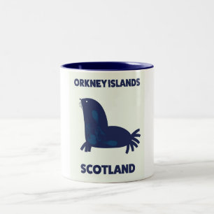 De Eilanden van Orkney, Schotland Tweekleurige Koffiemok