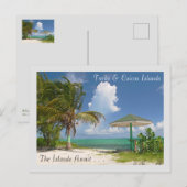 DE EILANDEN WEGWACHT/TURKS EN DE CAICOS-EILANDEN BRIEFKAART (Voorkant / Achterkant)