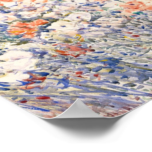 De eilandtuin | Childe Hassam Poster (Hoek)