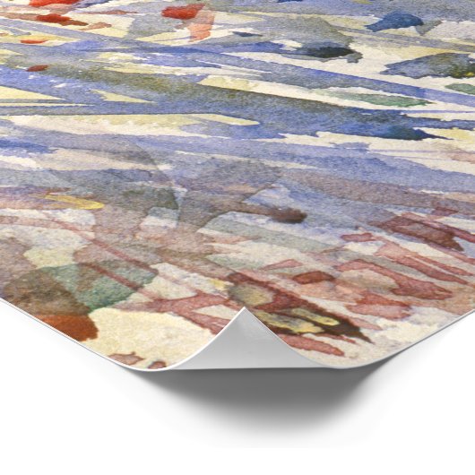 De Eilandtuin van Childe Hassam. Poster (Hoek)