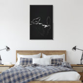 De Eindascensie – Lone Wolf Mentaliteit Minimalist Canvas Afdruk (Insitu (Slaapkamer))