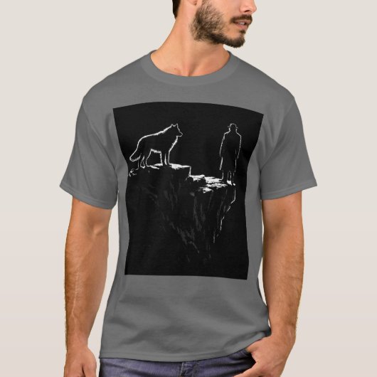 De Eindascensie – Lone Wolf Mentaliteit Minimalist T-shirt (Voorkant)