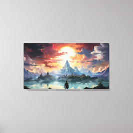 De eindbestemming is bereikt canvas afdruk