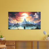 De eindbestemming is bereikt canvas afdruk (Insitu (Woonkamer))