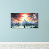 De eindbestemming is bereikt canvas afdruk (Insitu (Houten vloer))