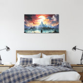 De eindbestemming is bereikt canvas afdruk (Insitu (Slaapkamer))