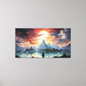 De eindbestemming is bereikt canvas afdruk (Voorkant)