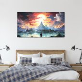 De eindbestemming is bereikt canvas afdruk (Insitu (Slaapkamer))