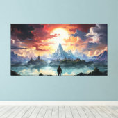 De eindbestemming is bereikt canvas afdruk (Insitu (Houten vloer))