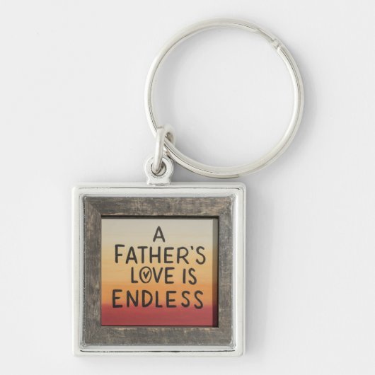De eindeloze liefde van een vader sleutelhanger (Voorkant)