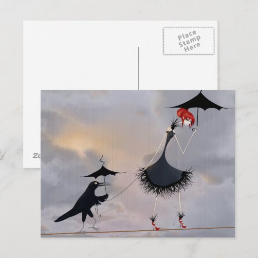 De eindeloze wandeling briefkaart (Voorkant / Achterkant)