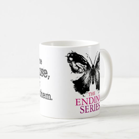 De eindigende mok van de Reeks (Voorkant rechts)