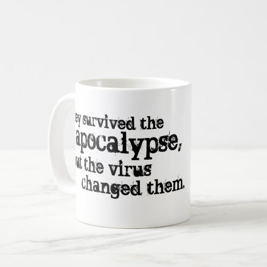 De eindigende mok van de Reeks (Voorkant links)