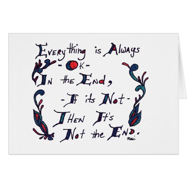 De eindkaart (Voorkant Horizontaal)