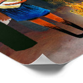 De Eine Kleine Foxmusik - Cute Foxes spelen muziek Poster (Hoek)