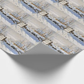 De Ekster, beroemd schilderij van fijne kunst,  Cadeaupapier (Hoek)