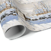 De Ekster, beroemd schilderij van fijne kunst,  Cadeaupapier (Rol Hoek)