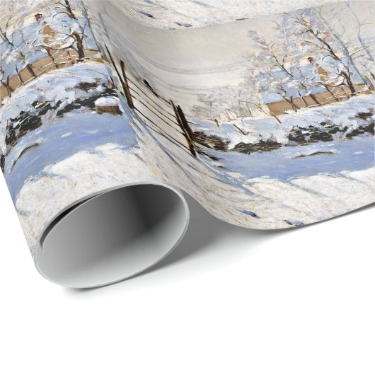 De Ekster, beroemd schilderij van fijne kunst,  Cadeaupapier (Rol Hoek)