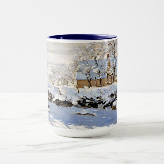 De Ekster, beroemd schilderij van fijne kunst Mok (Midden)