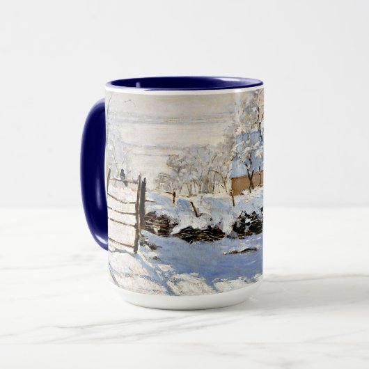 De Ekster, beroemd schilderij van fijne kunst Mok (Voorkant links)