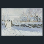 De ekster door Claude Monet Decoupage Tissuepapier<br><div class="desc">La Pie is een schilderij van de Franse impressionist Claude Monet, gemaakt in de winter van 1868-1869 in de buurt van de gemeente Étretat in Normandië. Het schilderij is een van de eerste meesterwerken van Monet en heeft een combinatie van een sterk beperkt kleurbereik, luchtperspectief en gebroken penseelwerk. Het schilderij...</div>