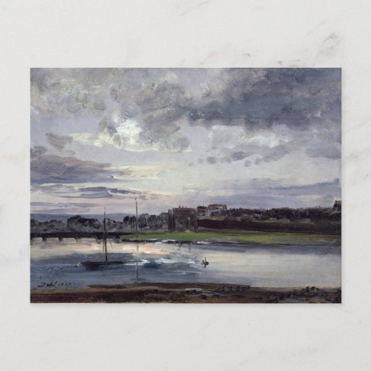 De Elbe en de New Town, Dresden Briefkaart (Voorkant)