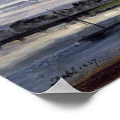 De Elbe en de New Town, Dresden Poster (Hoek)