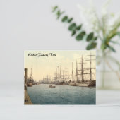 De Elbe, Hamburg, Duitsland Briefkaart (Staand voorkant)