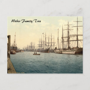 De Elbe, Hamburg, Duitsland Briefkaart