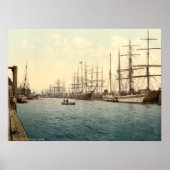 De Elbe, Hamburg, Duitsland Poster (Voorkant)