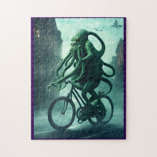 De Eldritch Fietser: Cthulhu rijdt op de fiets Legpuzzel