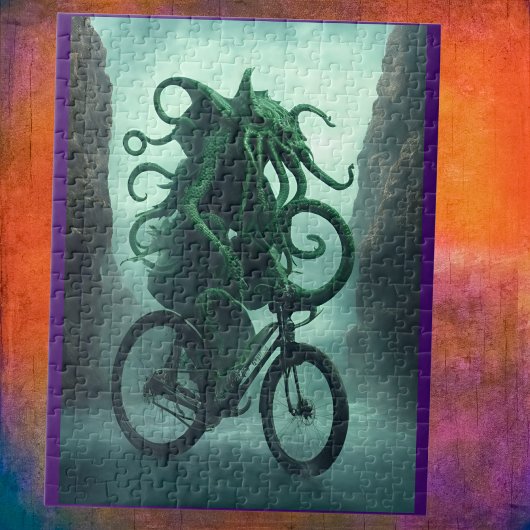 De Eldritch Fietser: Cthulhu rijdt op de fiets Legpuzzel