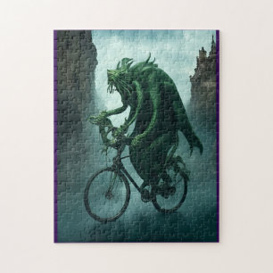 De Eldritch Fietser: Cthulhu rijdt op de fiets Legpuzzel